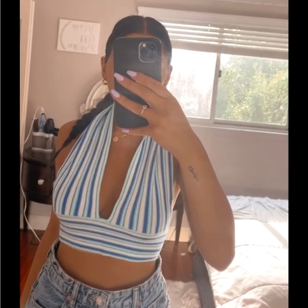 blue stripe tank